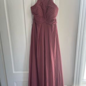 Azazie desert rose size A8 bridesmaid dress
